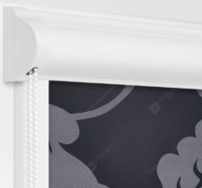 Рулонные кассетные шторы УНИ - Ажур серый