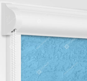 Рулонные кассетные шторы УНИ - Шелк голубой