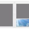 Рулонные кассетные шторы УНИ - Силк-скрин-алю-светло-серый на пластиковые окна