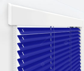 Жалюзи Изолайт 25 мм на пластиковые окна - цвет кобальтово-синий