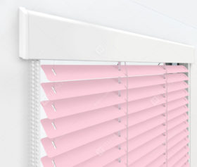 Жалюзи Изолайт 25 мм на пластиковые окна - цвет светло-розовый