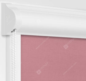 Рулонные кассетные шторы УНИ - Карина блэкаут розовый