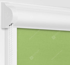 Рулонные кассетные шторы УНИ - Карина светло-зеленый
