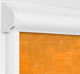 Рулонные кассетные шторы УНИ - Анже апельсиновый