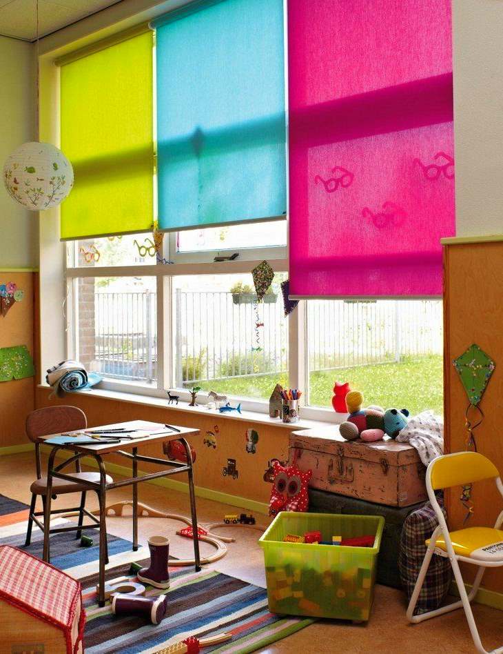Рулонные шторы в детском саду