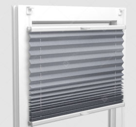 Шторы Плиссе - Шайн металлик на пластиковые окна